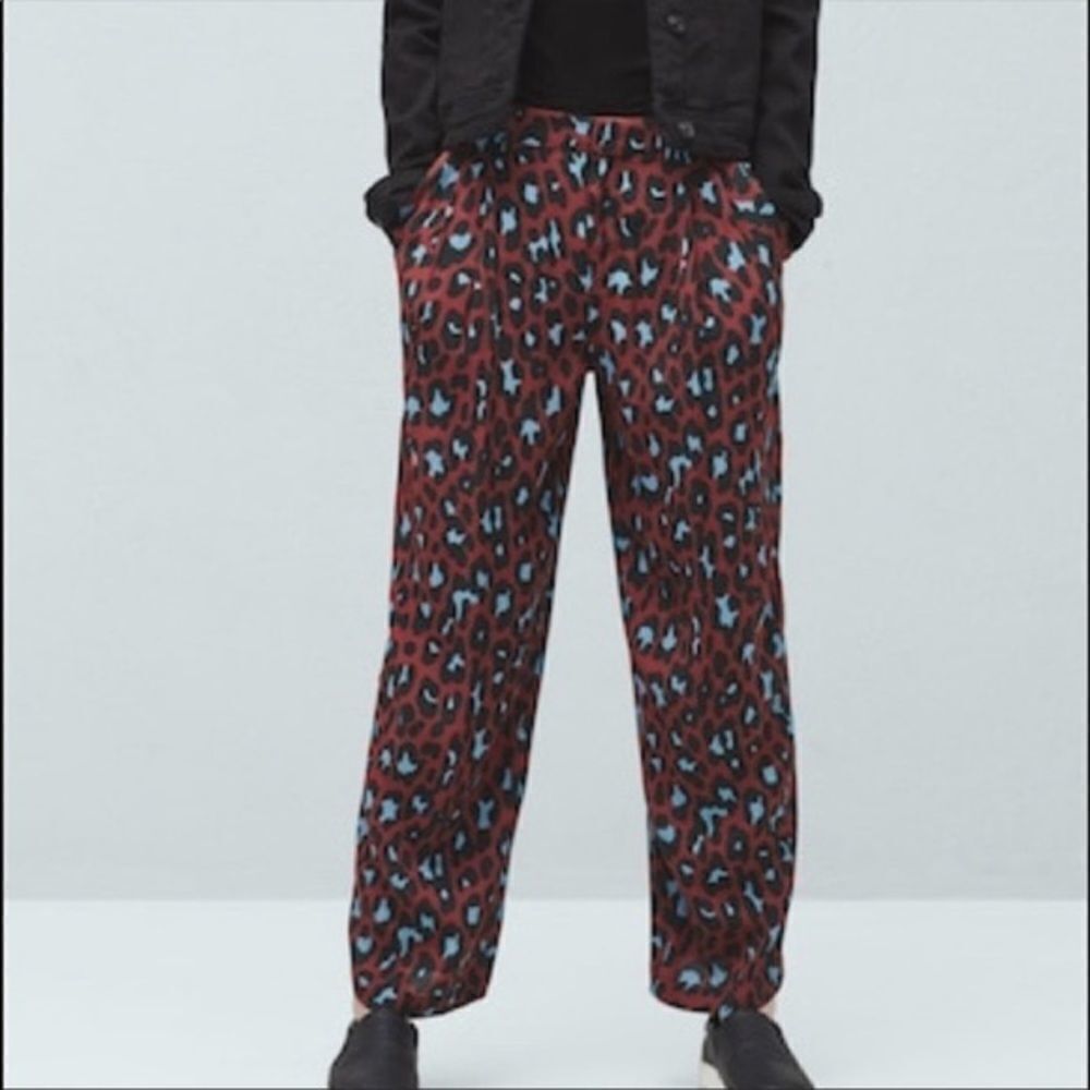 ✨ MNG Casual Leopard Print High Waist Trouser ✨